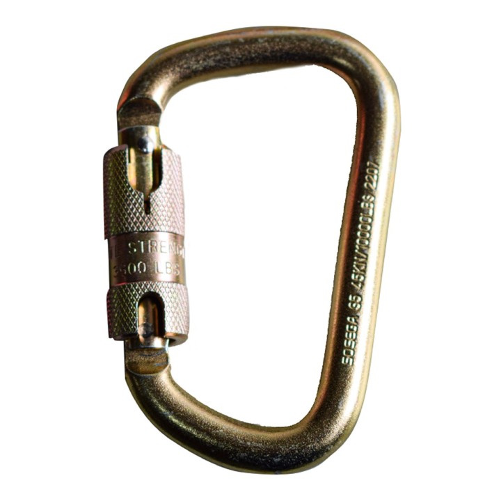 Mosqueton Carabinero Acero S5 Cierre Automatico 45 Kn 10.000 Lb Sosega