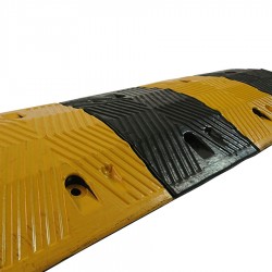 Reductor Velocidad Caucho L1000x350x50MM Amarillo-Negro ML (Resalto Vial T Pesado) (NO Incluye Tornillos)