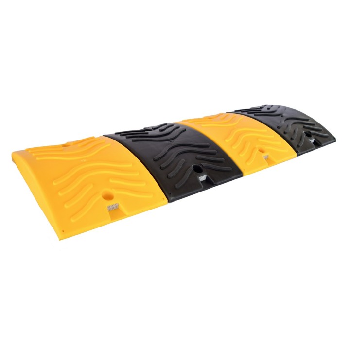 Reductor Velocidad Plastico 108 x 37 x 5Cm Amarillo Negro Trafico Urbano