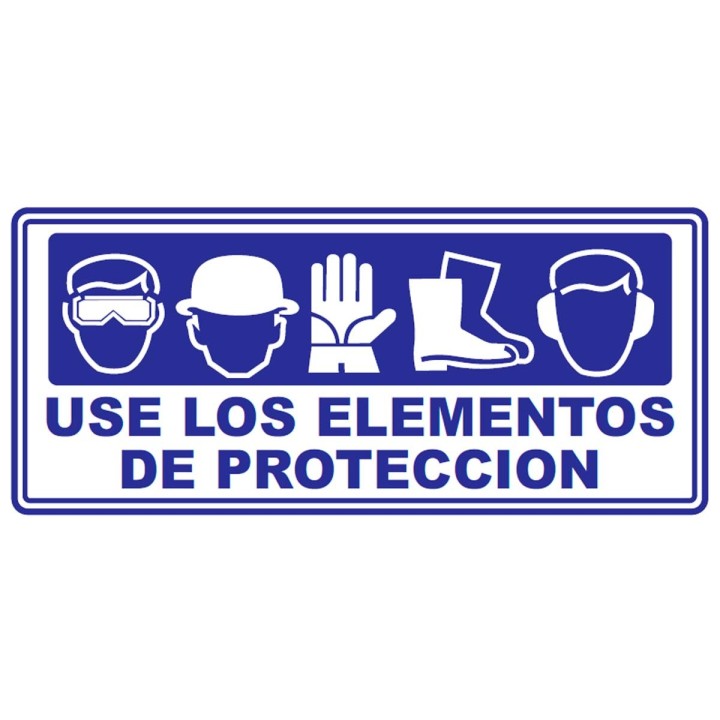 Señal Uso Obligatorio De Epp 30X15