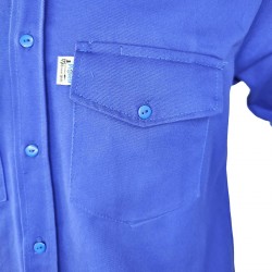 Camisa Dril Manga Larga Hombre