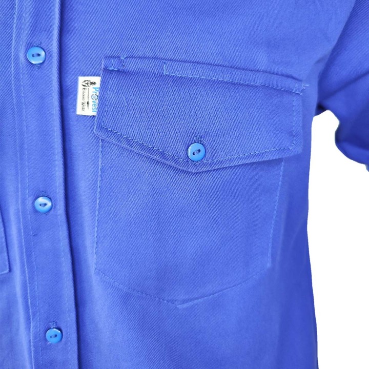 Camisa Dril Manga Larga Hombre