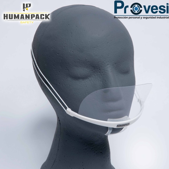 04010171 - Tapabocas Acrilico Antiempañante Hermes Humanpack Caja X 10 Humanpack