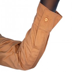 Camisa Dril Manga Larga Hombre