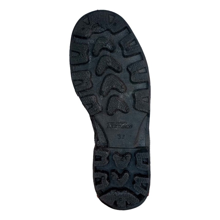 Bota Seguridad Cuero 102 Negro Con Puntera Cementada