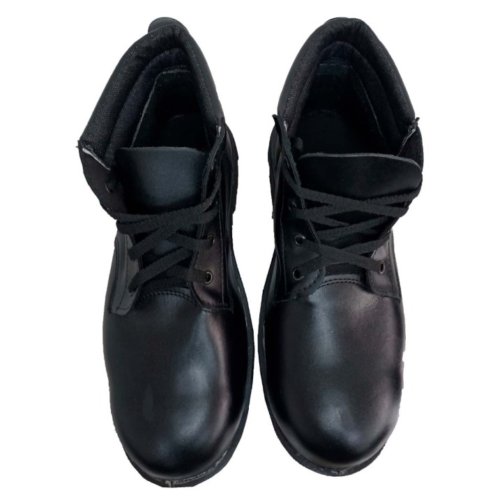 Bota Seguridad Cuero 102 Negro Con Puntera Cementada