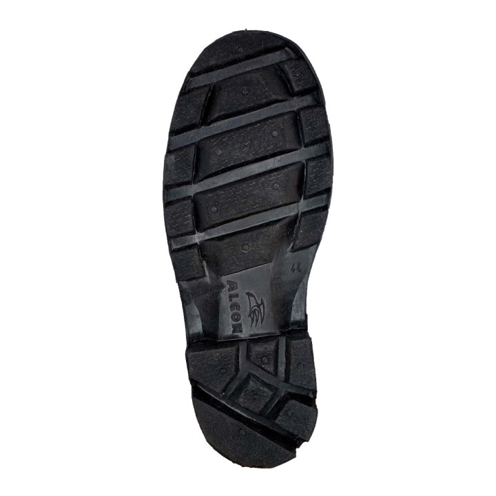 Bota Seguridad Cuero 102 Negro Con Puntera Cementada