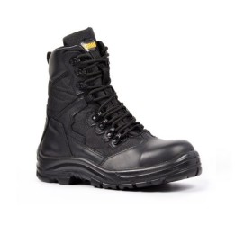 Bota Seguridad Terrano Elite Militar Caña Media 8 In Negro C/P