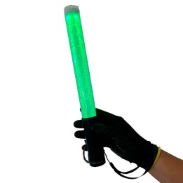 Baston Luminoso Led 36Cm Bicolor Rojo-Verde Recargable