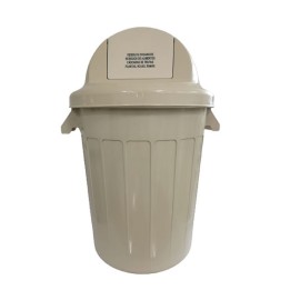 Tanque Contenedor Redondo Tapa Vaiven Blanco 120 Lts ColPlast