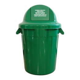 Tanque Contenedor Redondo Tapa Vaiven Verde 120 Lts ColPlast