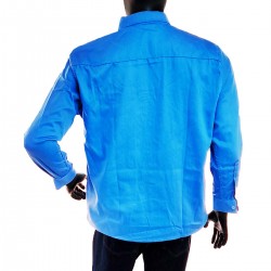 Camisa Dril Manga Larga Hombre