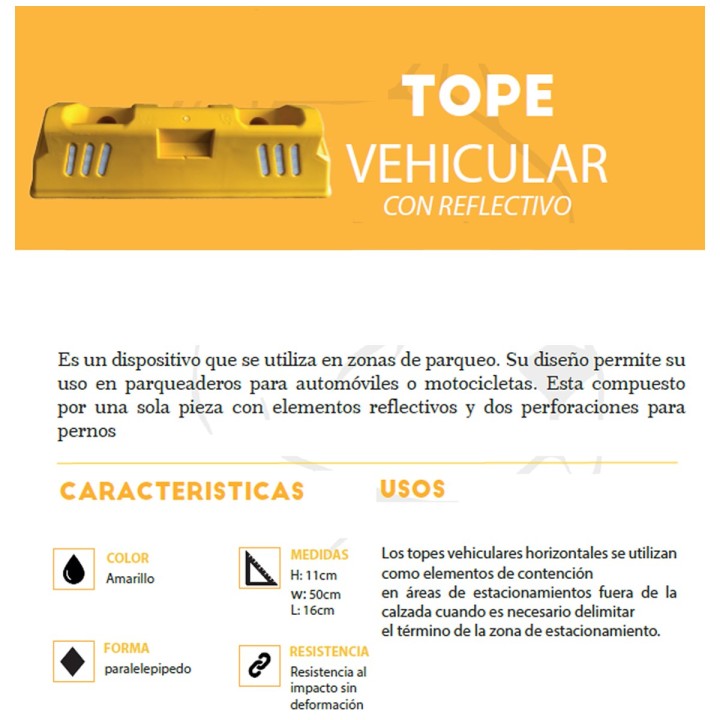 Tope Llanta Plastico TG