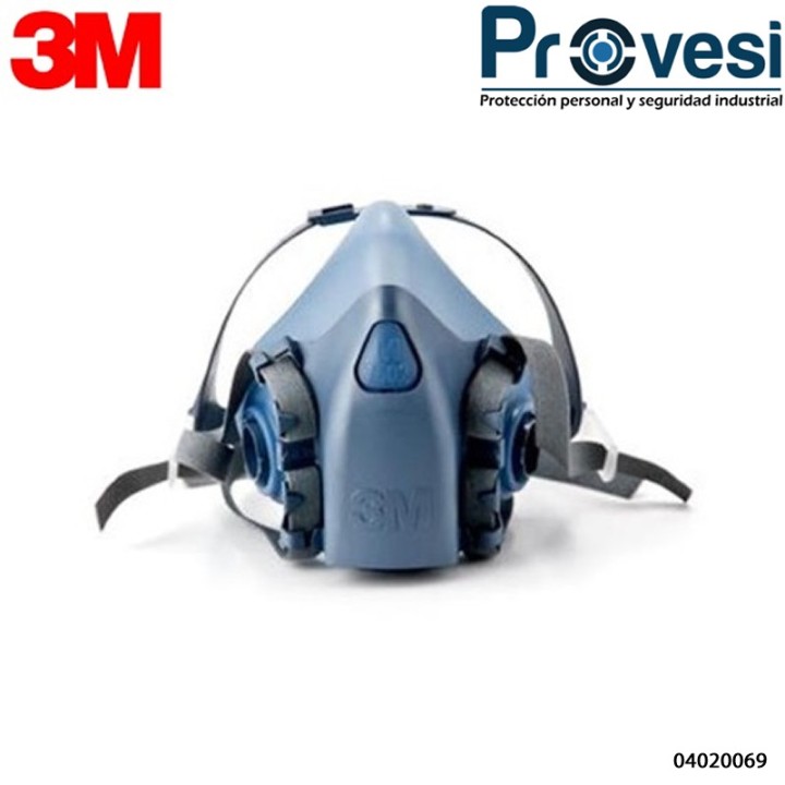 Safe 7502 Respirador Silicona Media Cara T-M 04020069 - Respirador 3M 7502 Silicona Media Cara T-M
