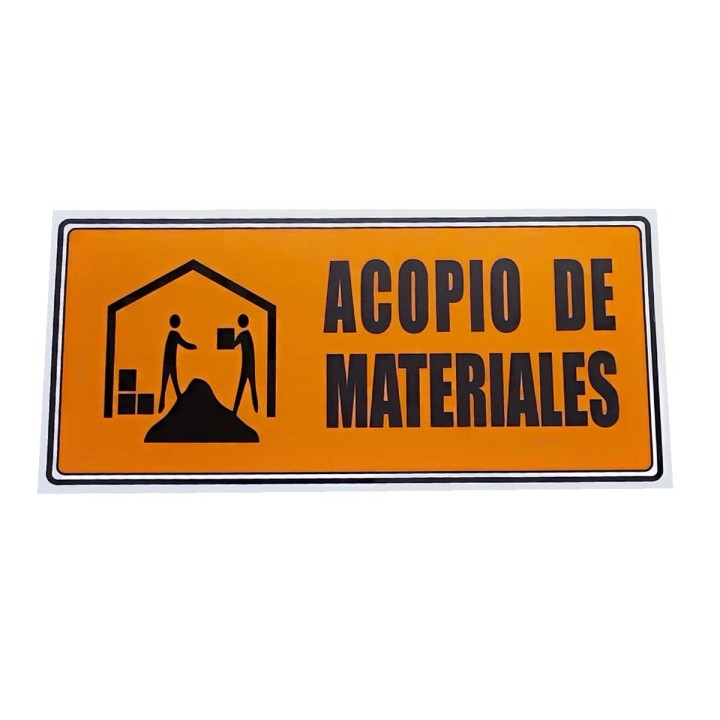 Señal Acopio De Materiales 30X15