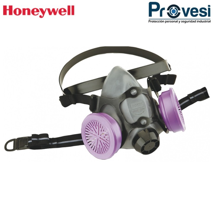 04020026 - Respirador Media Cara North Honeywell 5500 T-M 6200M Honeywell 