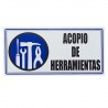 Señal Acopio de Herramientas 30X15
