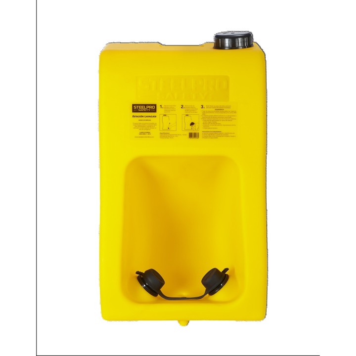 Estacion Lava Ojos Portatil 60 Lts Steelpro
