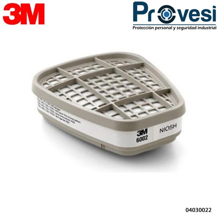 Safe 6002 Cartucho Gases Acidos Pqte X2Und 04030022 - Cartucho 3M 6002 G/Acidos Pqte X2Und