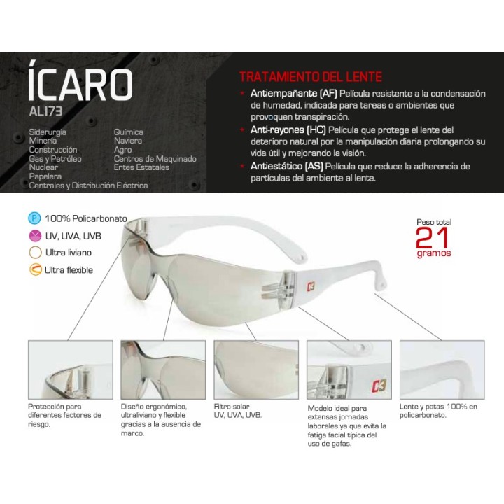 Gafas Icaro Oscuro Sencilla Kim