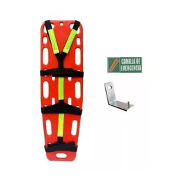 Camilla Emergencia Plastica Naranja Pediatrica