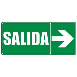 Señal Salida Flecha Derecha 30x15
