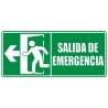 Señal Salida De Emergencia Puerta Izquierda 30x15