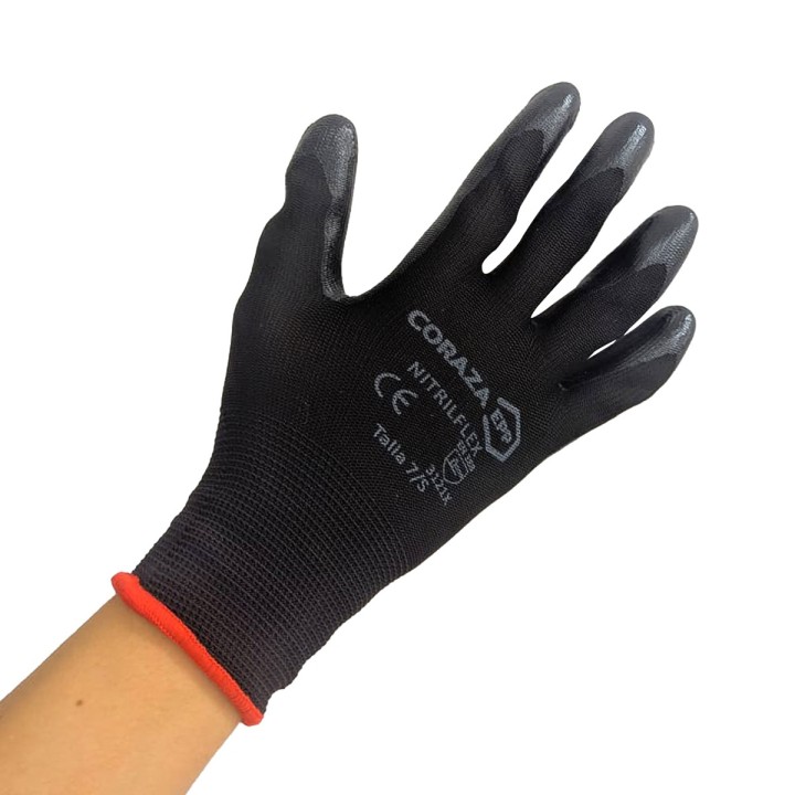 Guante Nitrilo Poliester Nitrilflex Coraza