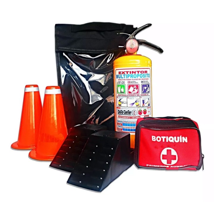 Kit de Carretera (Extintor- Botiquin - Tacos Y Conos)
