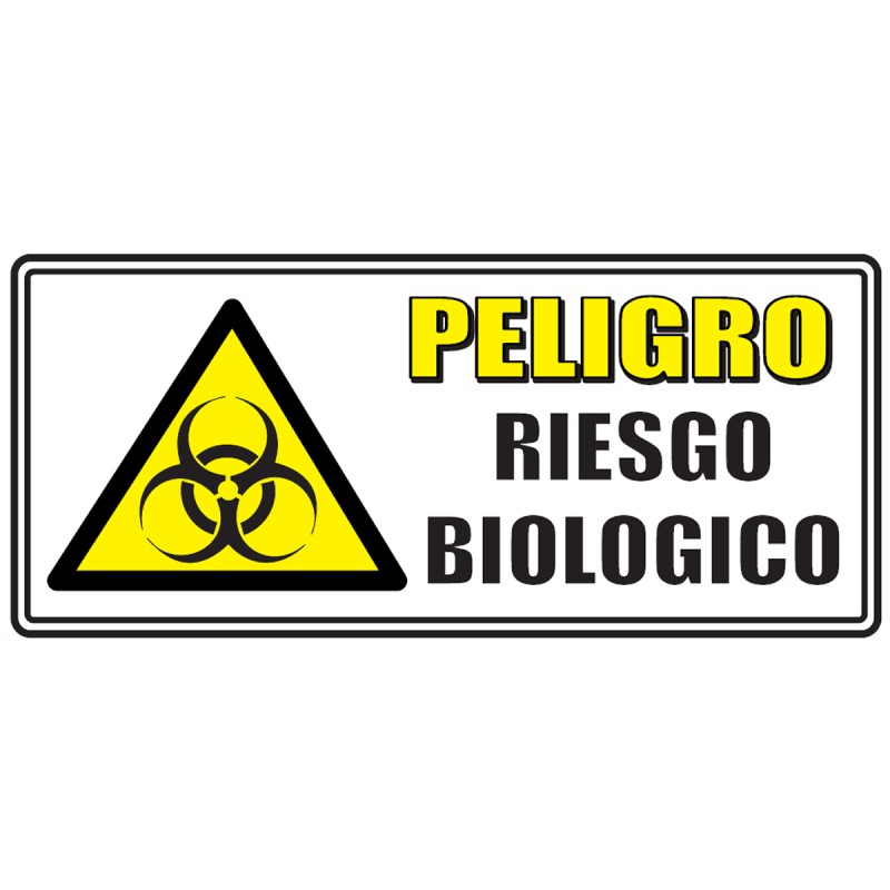 Señal Riesgo Biologico 30x15