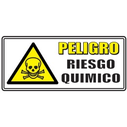 Señal Riesgo Químico 30x15