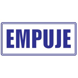 Señal Empuje 30x15