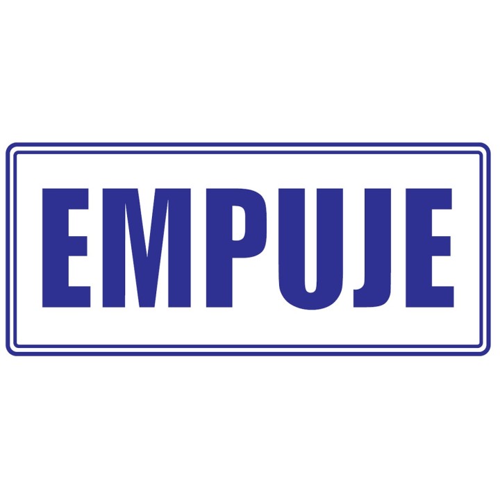 Señal Empuje 30x15