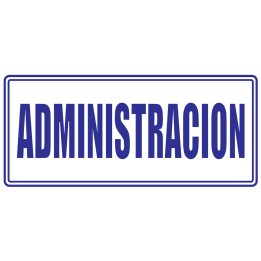 Señal Administracion 30x15