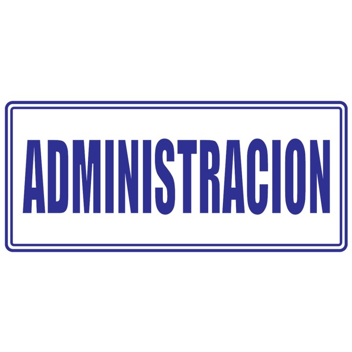 Señal Administracion 30x15