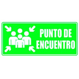 Señal Fotoluminiscente Punto de Encuentro 30x15