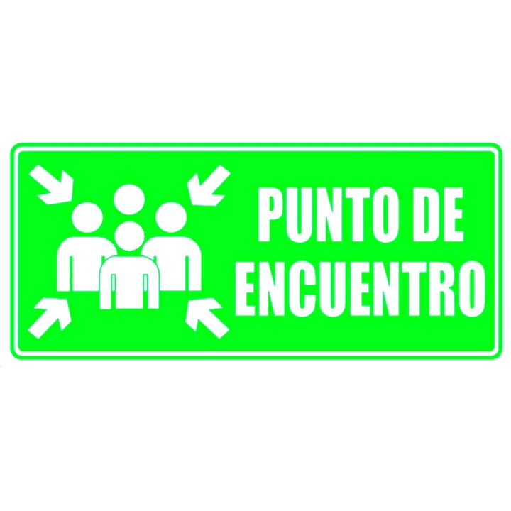 Señal Fotoluminiscente Punto de Encuentro 30x15