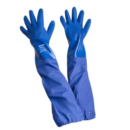 Guante Neptuno Corrugado Azul Largo 60cms Kim