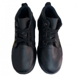 Bota Cuero 101 Negro Sin Puntera