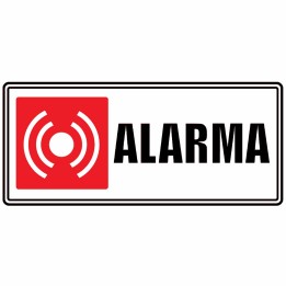 Señal Alarma 30x15