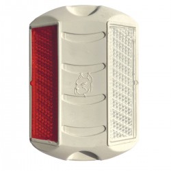 Tacha Reflectiva Ojos de Gato Bidireccional Con Espigo