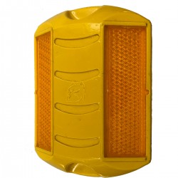 Tacha Reflectiva Ojos de Gato Bidireccional Con Espigo