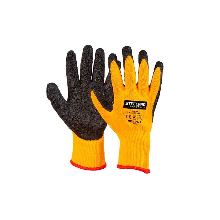 Guante Latex Multiflex Amarillo Steelpro