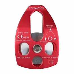 Polea Edelweiss Traffic 116 Sencilla en Rodamientos