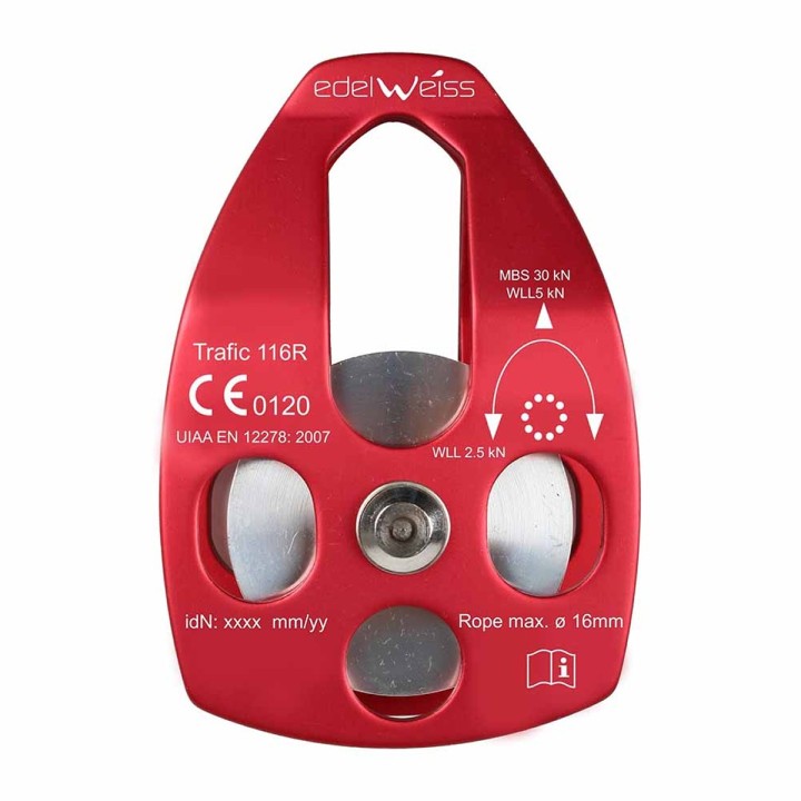 Polea Edelweiss Traffic 116 Sencilla en Rodamientos