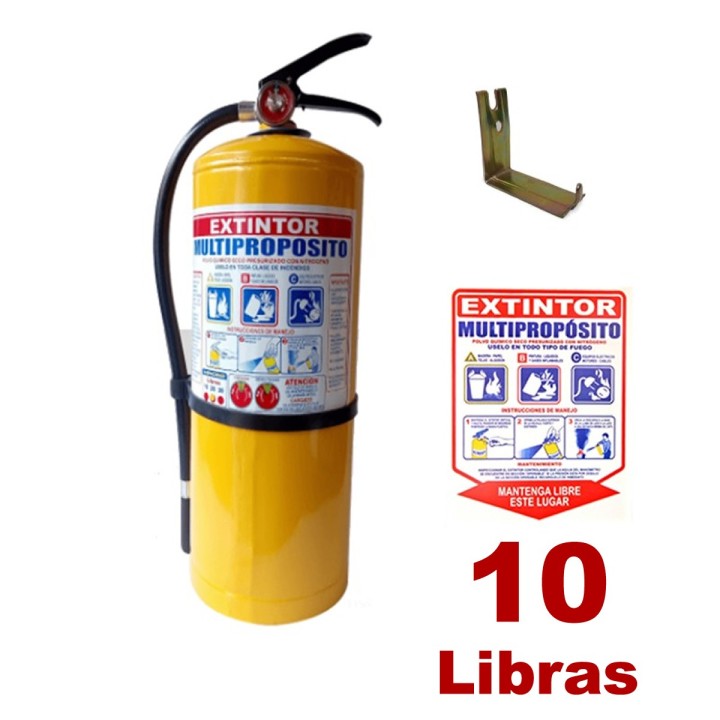 Extintor 10 Libras Abc Con Manguera