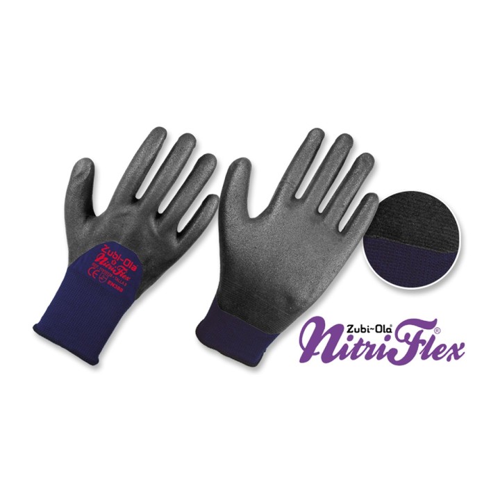 Guante Nitrilo Nylon Negro 3/4 DIP NitriFlex Zubi-Ola