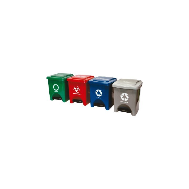 Papelera Pedal 22 Lts Roja ColPlast