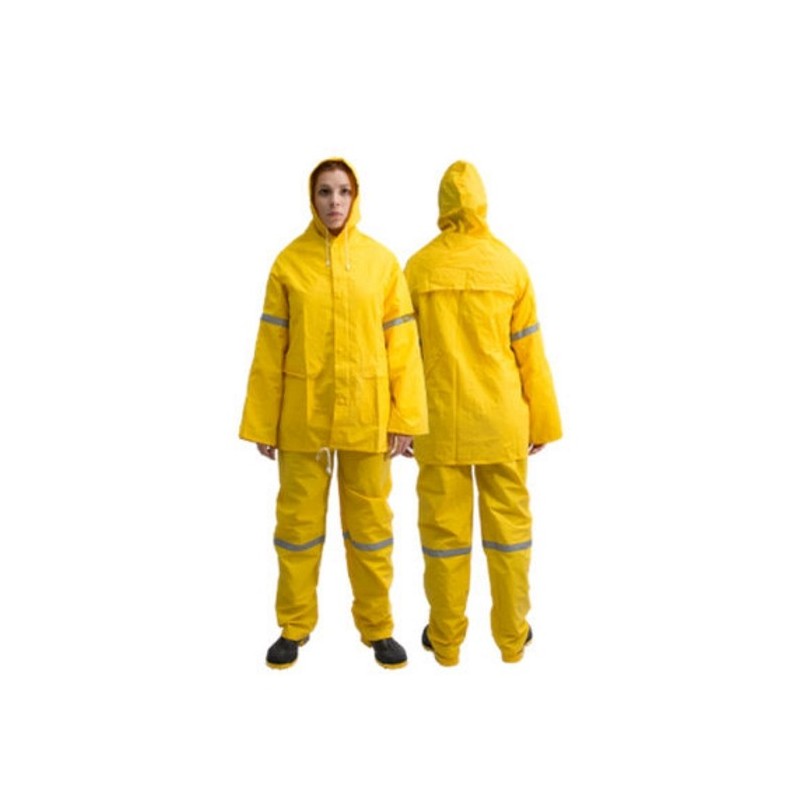 Impermeable Conjunto Chaqueta Cierre Broches Pantalon Bolso/Zapaton Suela Cal 16