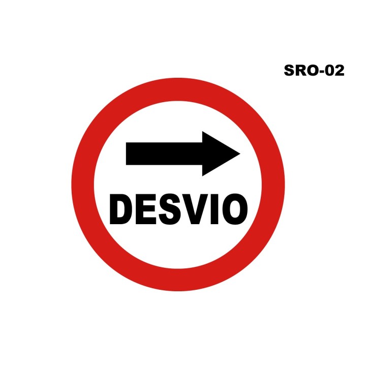 07070251 - Senal Desvio Sro-02 (Señal Metalica Movil Temporal) 